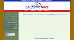 Desktop Screenshot of californiatrace.com