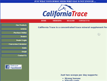 Tablet Screenshot of californiatrace.com